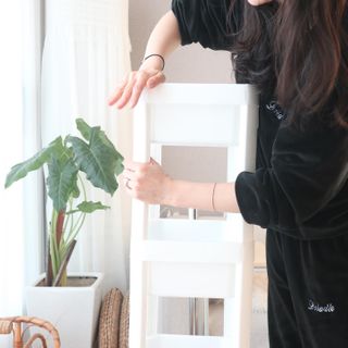 창신리빙 [블랑 다용도 선반 2단, 3단, 4단] 똑똑한 정리 수납 — 5점을 준 리뷰어가 2021년 2월 올린 사용 사진