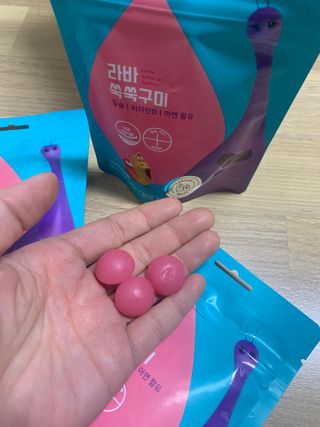 [푸름웰니스] 라바 쑥쑥구미 36g — 5점을 준 리뷰어가 2021년 12월 올린 사용 사진