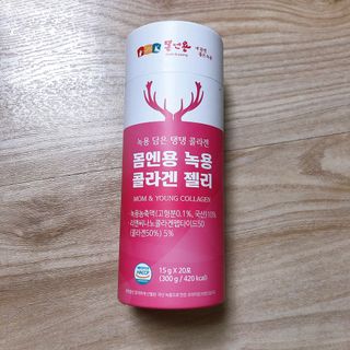 [몸엔용] 녹용 담은 탱탱 콜라겐 녹용 콜라겐 젤리 15g x 20포 — 5점을 준 리뷰어가 2022년 4월 올린 사용 사진