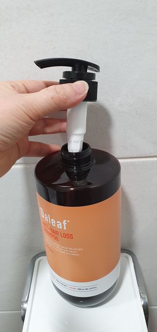 달리프 진저 베러 퍼퓸 탈모 완화 샴푸 1000ml 향 3종 — 5점을 준 리뷰어가 2021년 1월 올린 사용 사진