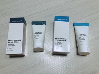 더마포레스트 마데카소사이드 리페어 크림,  모이스처라이징 아쿠아크림 — 5점을 준 리뷰어가 2021년 8월 올린 사용 사진