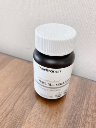 메디타민 원헌드레드 MSM 2000 — 5점을 준 리뷰어가 2021년 7월 올린 사용 사진