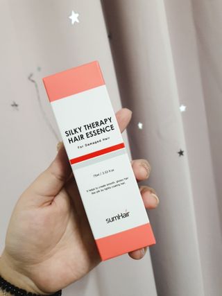 썸헤어 / SUMHAIR 썸헤어 실키 테라피 헤어 에센스 — 5점을 준 리뷰어가 2021년 4월 올린 사용 사진