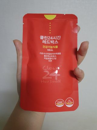 클린24시간 레드박스 1BOX(5포) + 전용보틀(500ml) — 5점을 준 리뷰어가 2024년 1월 올린 사용 사진