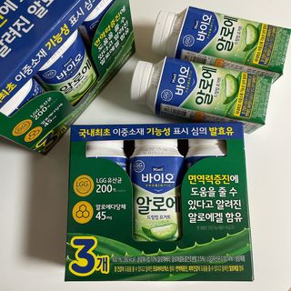 LIVE 매일바이오 알로에 드링킹 요거트 — 5점을 준 리뷰어가 2022년 4월 올린 사용 사진
