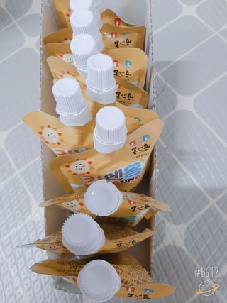 [몸엔용] 어린이, 초등학생의 영양간식 달콤 국산녹용 키엔용  80ml x 10포 — 5점을 준 리뷰어가 2021년 7월 올린 사용 사진