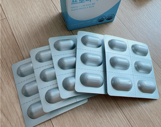 [지셀라] 프로바이오틱스 100억 유산균 보장 (1개월분 / 350mg X 30캡슐) — 4.5점을 준 리뷰어가 2023년 6월 올린 사용 사진