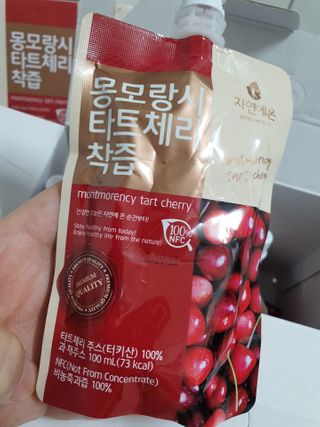자연에온 몽모랑시 타트체리 착즙 100mL 10개입 2BOX — 5점을 준 리뷰어가 2021년 1월 올린 사용 사진