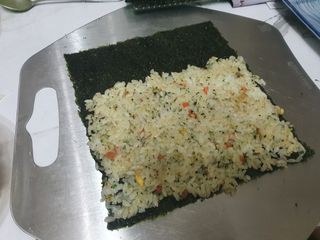 해풀잎 누구나 김밥*1ea [(혼합야채 35g *1ea,  김밥김 (5g, 5ea),  양념간장 (6g, 5ea), 참기름(5g, 2ea)] — 5점을 준 리뷰어가 2022년 5월 올린 사용 사진