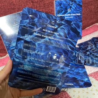 체르엠 그린 케비어 더블워터 마스크팩 5매입  2팩 — 5점을 준 리뷰어가 2021년 11월 올린 사용 사진