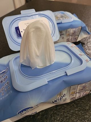 햅스 세균없는 주방 대형 2팩, HAPS sanitizer wipe — 5점을 준 리뷰어가 2022년 1월 올린 사용 사진