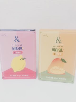 비타앤C 레몬맛, 망고맛 — 5점을 준 리뷰어가 2021년 4월 올린 사용 사진