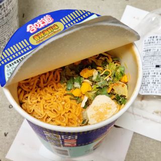 NISSIN 닛신 컵누들  4종 - 씨푸드오리지날, 씨푸드 스파이시, 씨푸드 커리, 씨푸드 XO소스 — 4점을 준 리뷰어가 2021년 11월 올린 사용 사진
