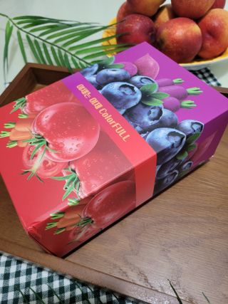 [롯데칠성] 야채듬뿍 더'진한 [롯데칠성] 야채는 이제 COLORFULL! 야채듬뿍  더 진한 레드 4개 +퍼플 4개 (총 8개) — 5점을 준 리뷰어가 2023년 6월 올린 사용 사진
