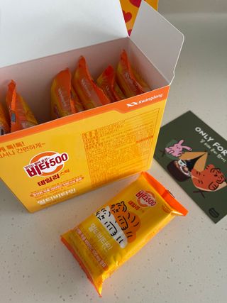 광동제약 [광동] 비타500데일리스틱 70포X2개 + 뚱랑이엽서 + 쇼핑백 증정 — 5점을 준 리뷰어가 2022년 11월 올린 사용 사진