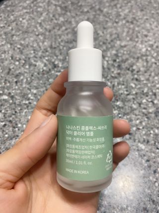 나나스킨 콤플렉스씨쓰리닥터클리어앰플 — 4점을 준 리뷰어가 2021년 8월 올린 사용 사진