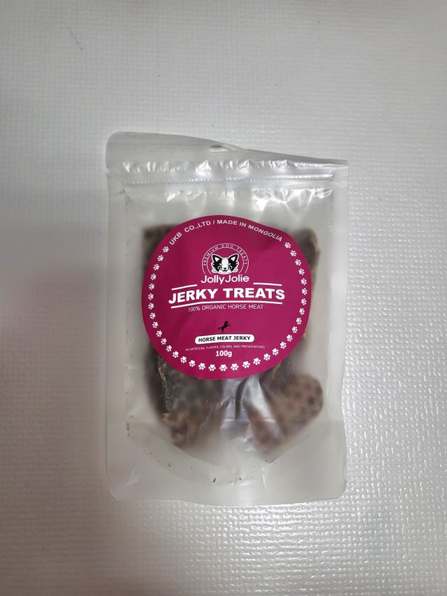 [졸리졸리] 말고기 육포 간식 (HORSE MEAT JERKY) 리뷰 사진