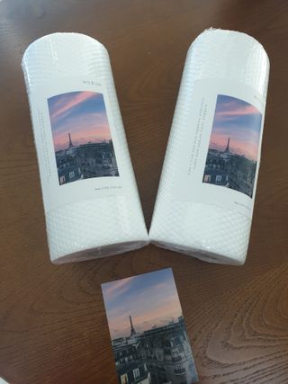 부직포나라 중금속유해물질ZERO 뜯어쓰는 주방 일회용수세미 60매 2매 — 3.5점을 준 리뷰어가 2022년 10월 올린 사용 사진