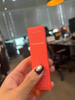 스킨큐어 산다화 카멜리아 안티 링클 멀티밤 — 5점을 준 리뷰어가 2022년 10월 올린 사용 사진