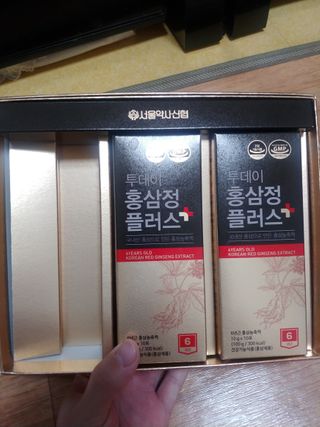 서울약사신협_투데이홍삼정플러스스틱_10g x 30포 — 5점을 준 리뷰어가 2021년 2월 올린 사용 사진