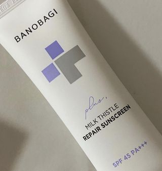 바노바기 코스메틱 바노바기 밀크씨슬 리페어 시카 선스크린 플러스 50ml — 5점을 준 리뷰어가 2023년 1월 올린 사용 사진