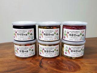 [제주피클] 수제피클 6종세트 (알싸, 달콤, 매콤, 새콤, 모듬, 아삭) — 5점을 준 리뷰어가 2022년 5월 올린 사용 사진