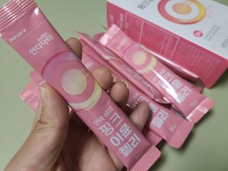 [인디닥터] 면역 생생 핑크 이뮨 젤리 — 5점을 준 리뷰어가 2022년 5월 올린 사용 사진