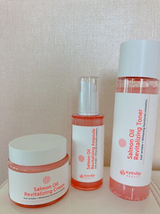 아이앤립 / EYENLIP 아이앤립 연어오일 리바이탈라이징 토너+앰플+크림 3종 세트 — 5점을 준 리뷰어가 2021년 5월 올린 사용 사진