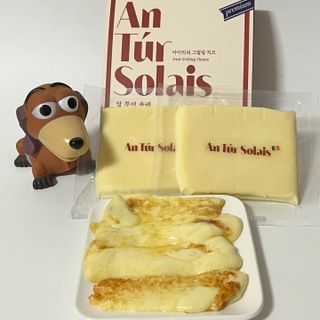 앙투어솔레 아일랜드 구워먹는 치즈 100 자연 치즈 와인안주 300g(100g x 3팩) — 5점을 준 리뷰어가 2022년 8월 올린 사용 사진