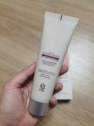 엘리샤코이 콤부차 결바이옴 슬리핑 마스크 — 5점을 준 리뷰어가 2022년 1월 올린 사용 사진