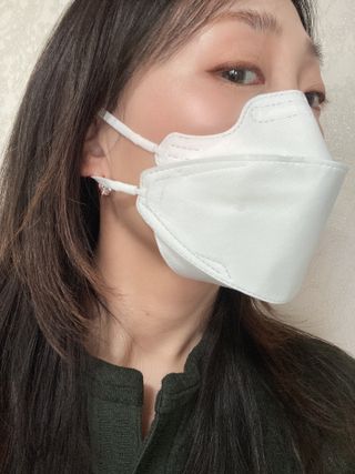 포그프리 김서림방지 마스크 KF94 10매 — 5점을 준 리뷰어가 2022년 1월 올린 사용 사진