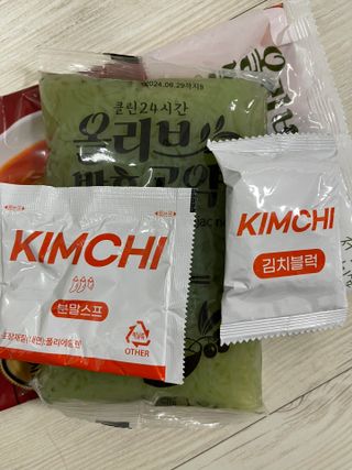 클린24시간 올리브발효곤약면 시원김치면 1세트-(3봉) — 2.5점을 준 리뷰어가 2023년 11월 올린 사용 사진