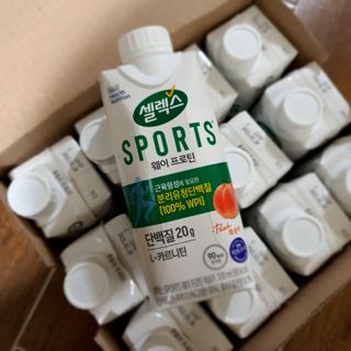 셀렉스스포츠 셀렉스 스포츠 웨이 프로틴 복숭아_ 330ml x 12팩 — 5점을 준 리뷰어가 2021년 10월 올린 사용 사진