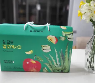 서울약사신협 잘 담은 알로애사과_70ml x 30포 — 5점을 준 리뷰어가 2021년 10월 올린 사용 사진
