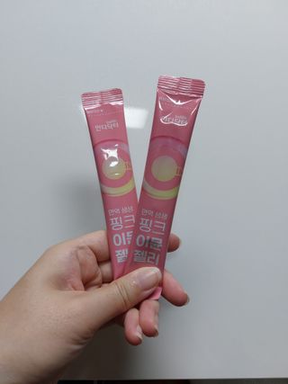 [인디닥터] 면역 생생 핑크 이뮨 젤리 — 5점을 준 리뷰어가 2022년 6월 올린 사용 사진