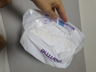 오브맘 밤 프리미엄 아기 기저귀 팬티형 밴드형 — 5점을 준 리뷰어가 2021년 1월 올린 사용 사진