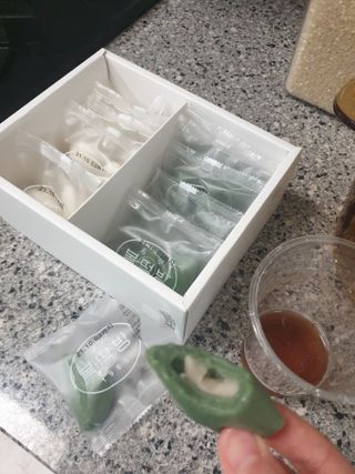 종로복떡방 레트로 3총사 바람떡 세트 — 5점을 준 리뷰어가 2021년 4월 올린 사용 사진