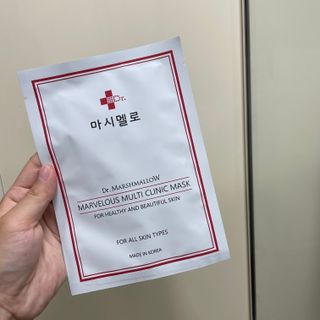 닥터마시멜로 마블러스 멀티 클리닉 마스크 — 5점을 준 리뷰어가 2021년 6월 올린 사용 사진