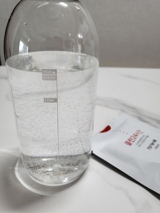 클린24시간 1BOX(5포) + 전용보틀(500ml) — 5점을 준 리뷰어가 2023년 2월 올린 사용 사진