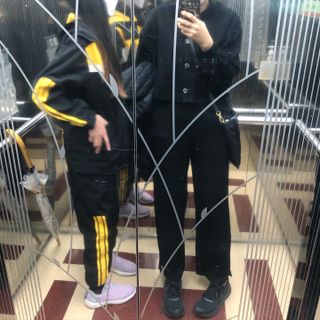 프런투라인 비마이 봄버 포켓 크롭 가디건 — 5점을 준 리뷰어가 2022년 3월 올린 사용 사진