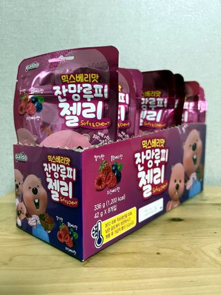 [팔도] 잔망루피젤리 믹스베리맛 42g 8개 — 5점을 준 리뷰어가 2022년 3월 올린 사용 사진