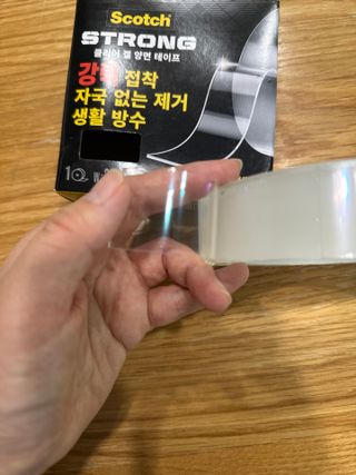 3M 스카치 초강력 클리어겔 실리콘 아크릴 양면테이프 30mmx3m 1개 — 5점을 준 리뷰어가 2025년 7월 올린 사용 사진