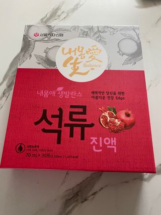 서울약사신협_내몸애생발란스석류_70ml x 30포 — 5점을 준 리뷰어가 2021년 8월 올린 사용 사진