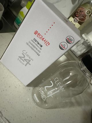 클린24시간 1BOX(5포) + 전용보틀(500ml) — 4점을 준 리뷰어가 2022년 12월 올린 사용 사진