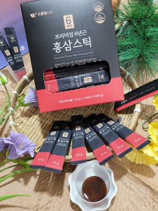 [푸름웰니스] 프리미엄 6년근 홍삼스틱 3mg x 100포 — 5점을 준 리뷰어가 2022년 3월 올린 사용 사진