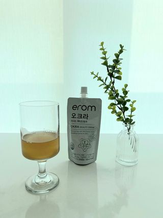 [이롬] 오크라 마시는 뷰티드링크 100mL x 20입 — 5점을 준 리뷰어가 2022년 9월 올린 사용 사진
