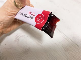 함초록 Rg+ 석류콜라겐젤리 — 5점을 준 리뷰어가 2021년 3월 올린 사용 사진