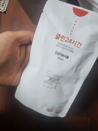 클린24시간 1BOX(5포) + 전용보틀(500ml) — 5점을 준 리뷰어가 2023년 5월 올린 사용 사진