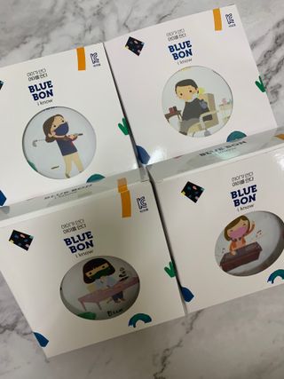[블루 본 아이노우] 유아용 컬러마스크 40 PCS SET 2중 택 1 — 5점을 준 리뷰어가 2021년 4월 올린 사용 사진