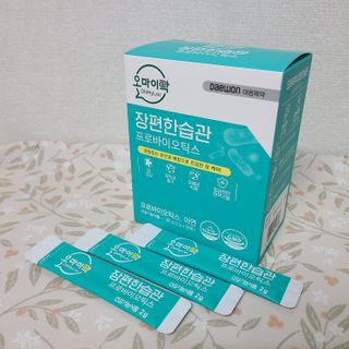 [유산균] 오마이락 장편한습관 프로바이오틱스 30P — 5점을 준 리뷰어가 2022년 11월 올린 사용 사진
